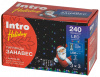 Гирлянда светодиодная новогодняя занавес 3*3 м мультиколор 240 microled USB Intro Holiday INZR-02