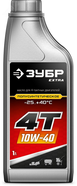 Полусинтетическое масло для 4-тактных двигателей EXTRA 4Т-10W40, 1 л