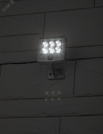 Прожектор с датчиком движения c выносной солнечной батареей, 6LED,150lm ERAFS024-07