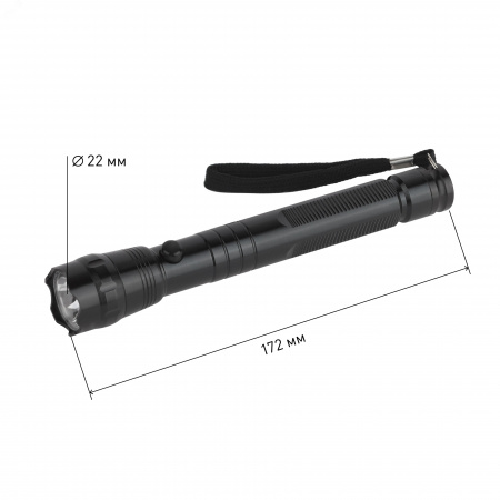 Фонарь TM1W  Трофи 1x1W LED, алюм, 2хАА