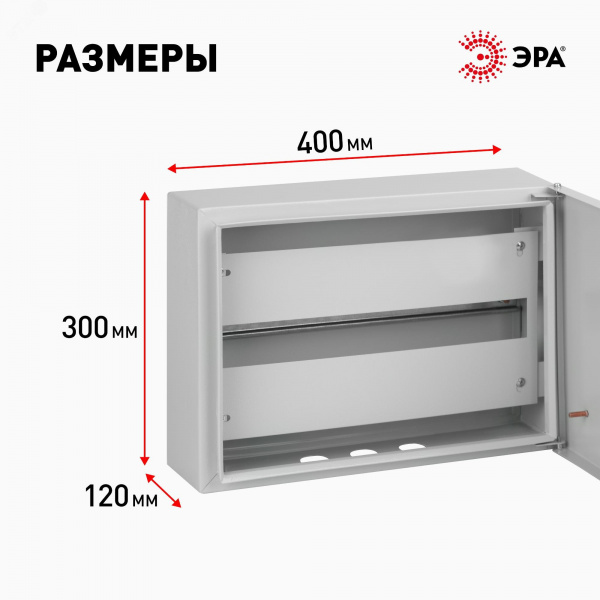 Корпус металлический SIMPLE ЩРН-18 IP31 (300х400х120) (64)