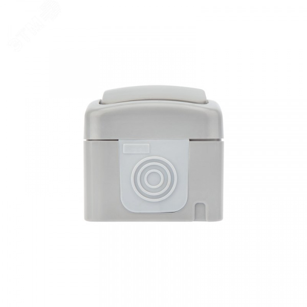 Выключатель одноклавишный Mini OG IP54, о/у, серый