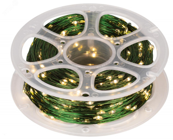 Гирлянда Нить, теплый свет, 100 м, 1000 microLED, IP44, 220В ENIN-1000G