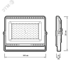 Прожектор светодиодный ДО-200 Вт 20000 Лм 6500К  LOWTEMP 120° IP65  JazzWay