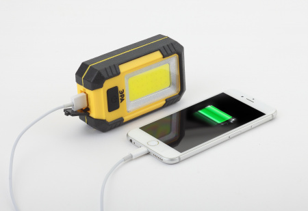 Светодиодный фонарь рабочий Практик ручной аккумуляторный магнит крючок powerbank 3 режима RA-801