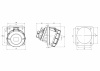 Розетка скрытой установки с наклоном IP67 63A 3P+E 400V