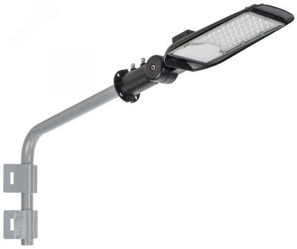 LIGHTING Кронштейн КР-2 D=48мм L=500мм под монтажную ленту 2 хомута серый IEK