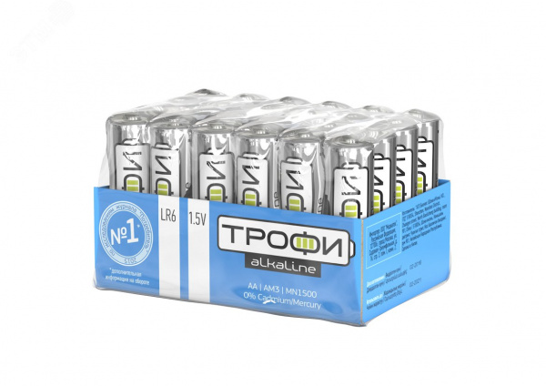 Батарейка Трофи LR6-24 bulk ENERGY POWER Alkaline (24/720/21600)