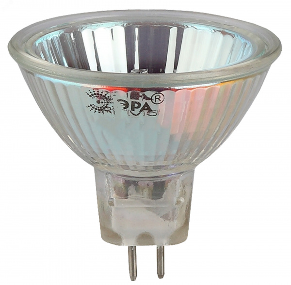 Лампа накаливания галогенная GU5.3-MR16-50W-12V-CL (галоген, софит, 50Вт, нейтр, GU5.3) (10/200/6000)
