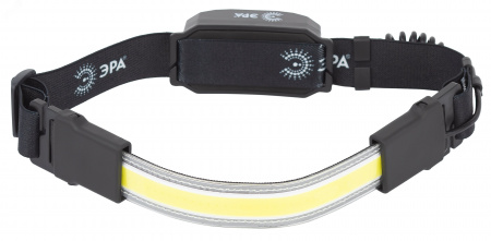 Фонарь налобный светодиодный 5Вт 350Лм IP40 SMD+COB 3 режима аккумуляторный GA-807 Кибер miscro USB