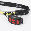 Фонарь налобный светодиодный 5Вт 350Лм IP40 SMD+COB 3 режима аккумуляторный GA-807 Кибер miscro USB
