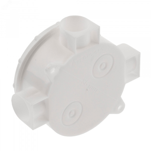 Коробка распаячнаяKOR-70-35-3-w открытой установки трехрожковая белая IP42