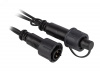 Гирлянда 100LED Бахрома 2м*0,7м, желтый свет, черн. каучук, 220В, IP65 ERAPS-BZ1