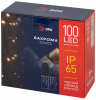 Гирлянда 100LED Бахрома 2м*0,7м, желтый свет, черн. каучук, 220В, IP65 ERAPS-BZ1