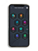 Умная гирлянда Занавес RGB, 2*2 м, управление через моб. прилож., Bluetooth, 400 LED, IP44, 220 В ERASG -02