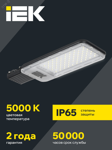 Светильник светодиодный консольный ДКУ 1011-120Ш 5000К IP65 IEK