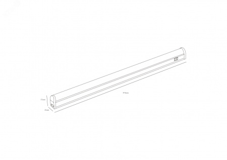 Светильник светодиодный линейный LLED-02-12W-4000-MS-W с датчиком движения
