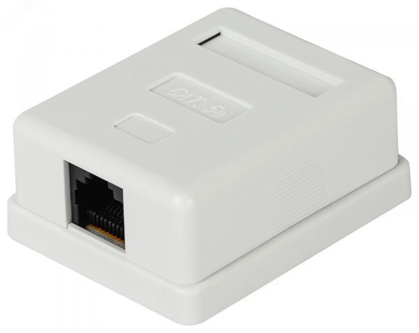Розетка компьютерная RJ-45 категория 5е неэкранированная 1-порт упаковка 40 штук