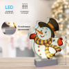 Светильник декоративный новогодний Снеговичок, холодный белый LED, h 24 см, 3*АА, IP20