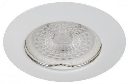 Светильник штампованный MR16,12V/220V, 50W белый ST3 WH