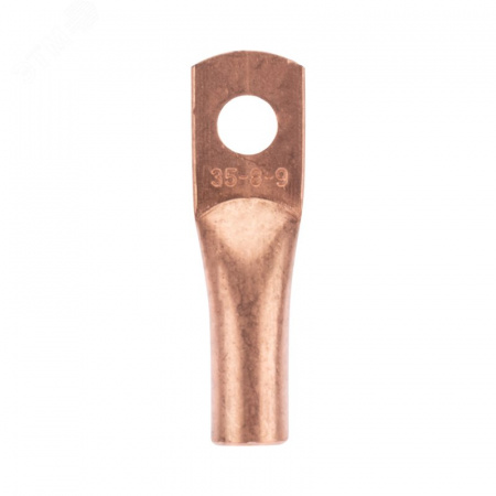 Наконечник медный ТМ 35-8-9 (35кв мм - 8мм) 100шт, REXANT