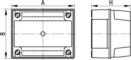 Коробка распределительная с гладкими стенками IP56 150х110х135мм