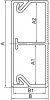 Миниканал TMC 40/2x17 с перегородкой (розница)