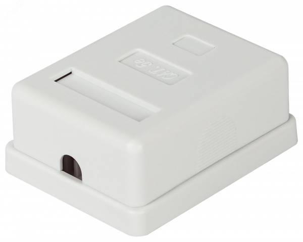 Розетка компьютерная RJ-45 категория 5е неэкранированная 1-порт упаковка 1 шт.