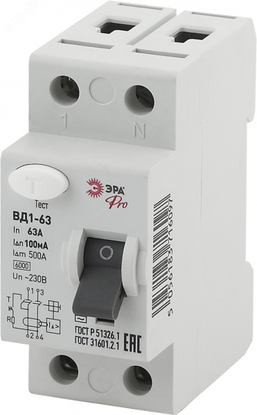 УЗО PRO NO-902-31 ВД1-63 2P 63А 100мА