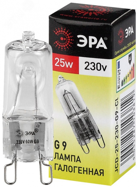 Лампочка галогенная G9-JCD-25-230V-CL G9 25Вт капсула теплый