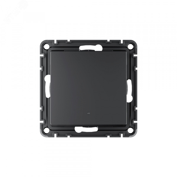 ATLASDESIGN SMART 1-кл. ВЫКЛЮЧАТЕЛЬ с подсв., Zigbee, сх.1, L+N, 10А, мех., КАРБОН