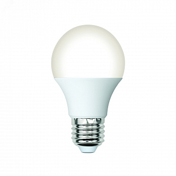 Лампа светодиодная. LED-A60-7W/6500K/E27/FR/SLS Форма A, матовая. Дневной свет (6500K)