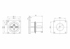 Вилка скрытой установки IP44 32A 3P+E 400В