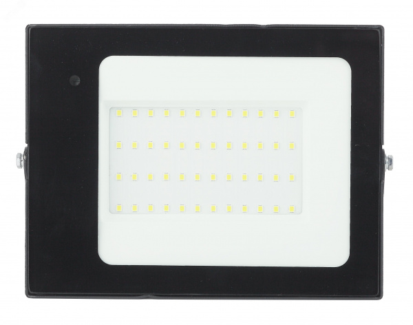 Прожектор светодиодный ДО-50 Вт 6500К 3500 ЛмIP65 200-240В встроенный датчик движения черный 50w холодный корпус LPR-041-1-65K-050