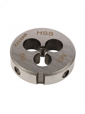 Плашка круглая резьбонарезная HSS, DIN 223 B (DIN EN 22568), M3x0.5, 20x5