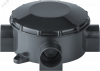Коробка NSS-DB-70-35-BL распаячная открытого монтажа трехрожковая черная d70x35