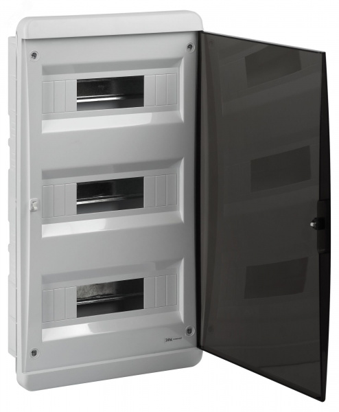Корпус пластиковый встраиваемый ЩРВ-П-36 IP40 прозрачная крышка белый COMFORT