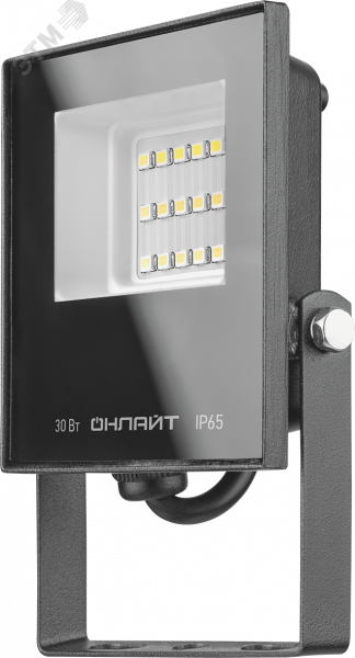Прожектор светодиодный ДО-30w OFL-03-30-6.5K-BL-IP65-LED