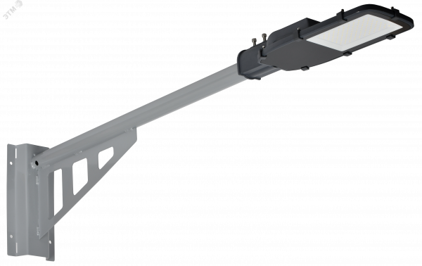 Кронштейн КР-6 D 48 L 1000 на опору 2 хомута серый