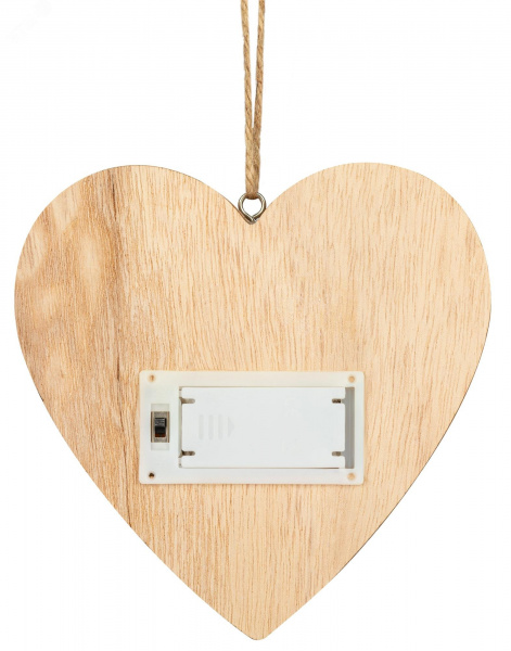 Светильник новогодний декоративный Сердце, 9х10 см, 4 LED, 2хААА ENGDS-5L
