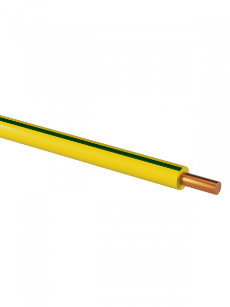Провод ПуВнг(А)-LS 1х0,5 ГОСТ (1500м), желто-зеленый TDM