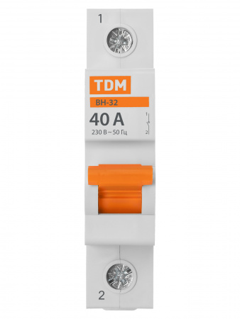 Выключатель нагрузки (мини-рубильник) ВН-32 1P 40A Home Use TDM