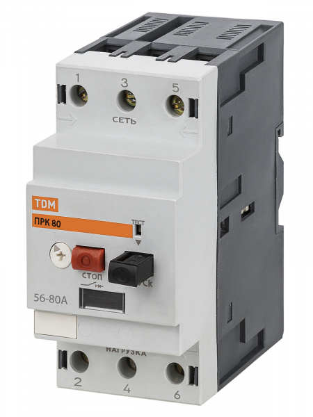 Пускатель ПРК80-80 In=80A Ir=56-80A Ue 660В TDM
