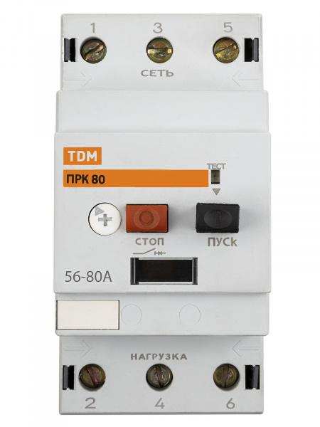 Пускатель ПРК80-80 In=80A Ir=56-80A Ue 660В TDM
