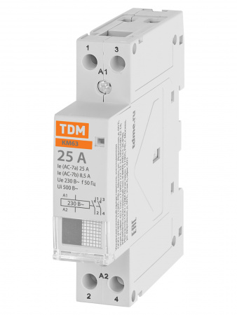 Контактор модульный КМ63/2-25 2НО TDM