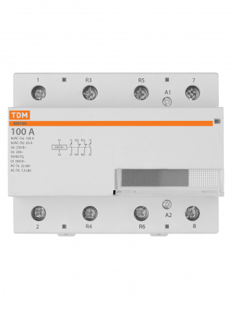 Контактор модульный КМ100/4-100 2НО;2НЗ TDM
