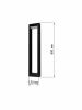 Светильник садово-парковый LED, Аура, H800 мм, 6 Вт, 4000 K, алюм./черн., IP65, TDM