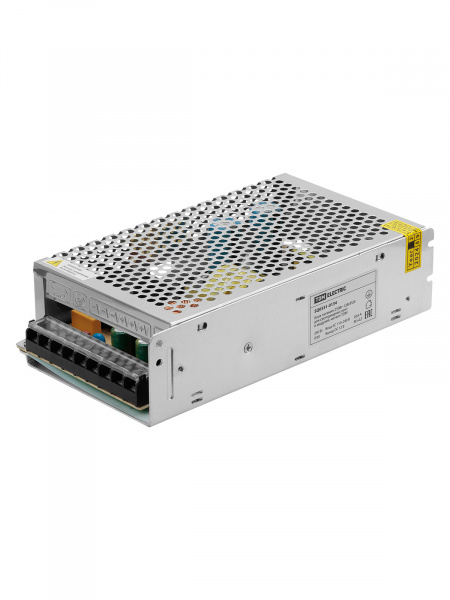 Блок питания 250Вт-12В-IP20 для светодиодных лент и модулей, металл TDM