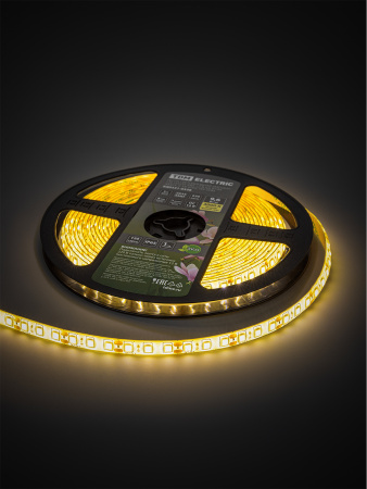 Лента светодиодная SMD2835-120 LED/м-IP65-12 В-9,6 Вт/м-3000 К (5 м) блистер TDM