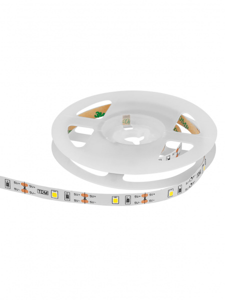 Умная подсветка SMD2835-30LED/m-IP20-5В-2,4Вт-3000К(1 м),датчик движ.и освещ.,акк.Li-Ion 1100мАч TDM